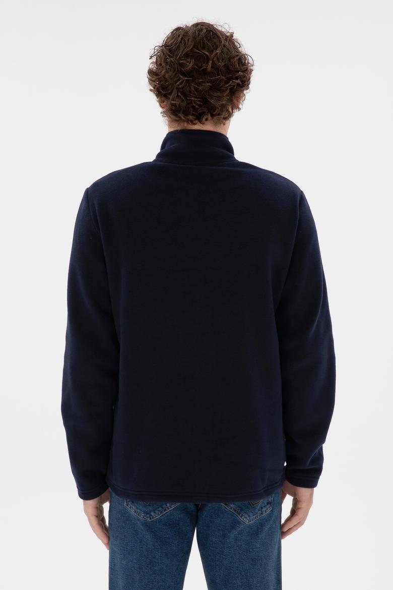 Erkek Lacivert  Polar Örme Hırka - 50290594001