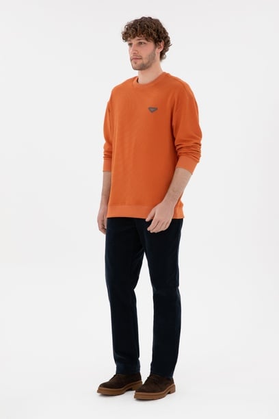 Erkek Regular Fit Lacivert Kanvas Pantolon