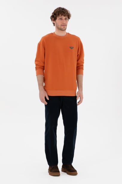 Erkek Regular Fit Lacivert Kanvas Pantolon