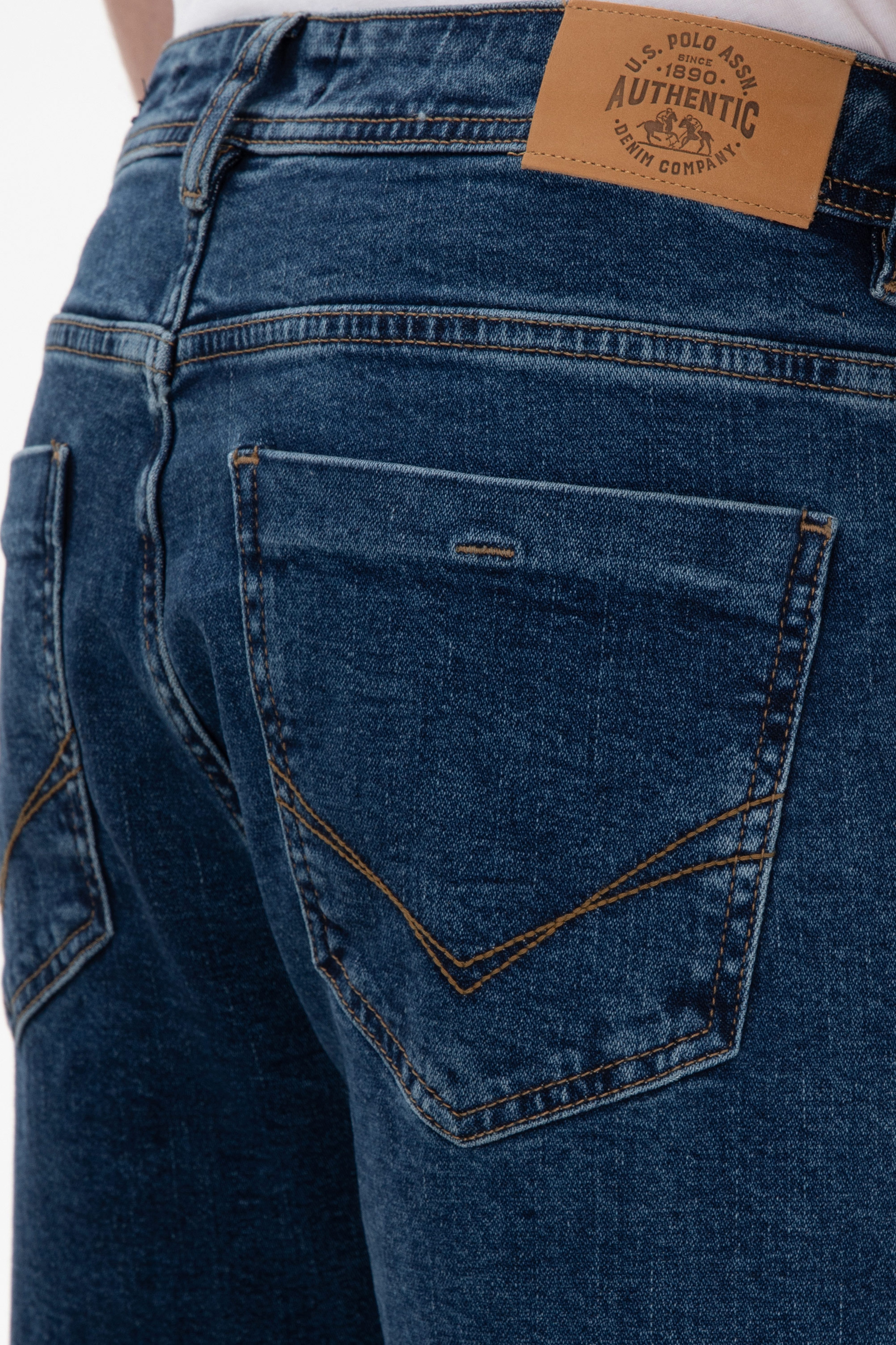 Erkek Koyu Mavi Jean Pantolon - Image 6