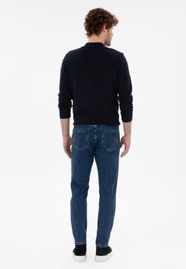 Erkek Koyu Mavi Jean Pantolon - 50290261035
