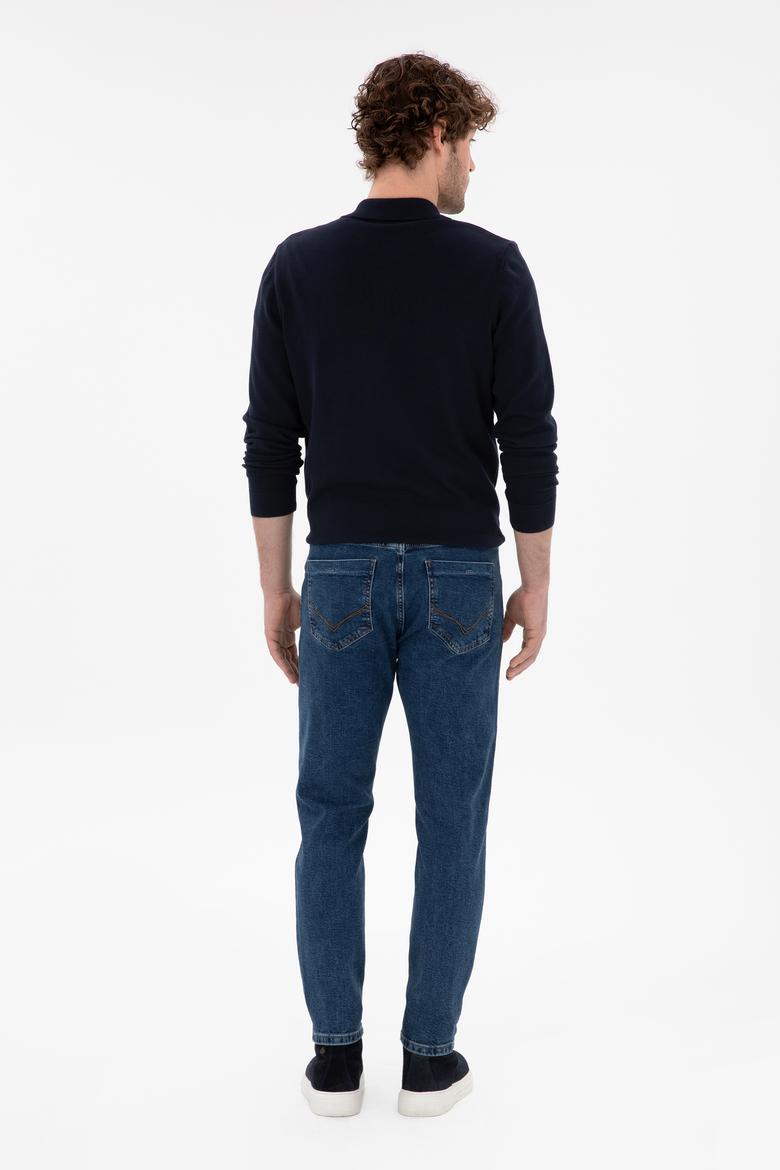 Erkek Koyu Mavi Jean Pantolon - 50290261035