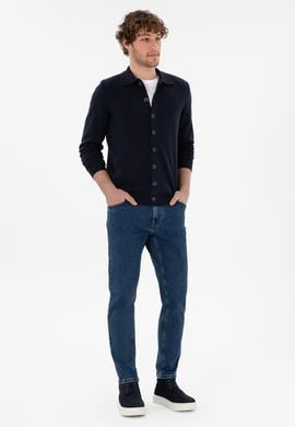 Erkek Koyu Mavi Jean Pantolon - 50290261035