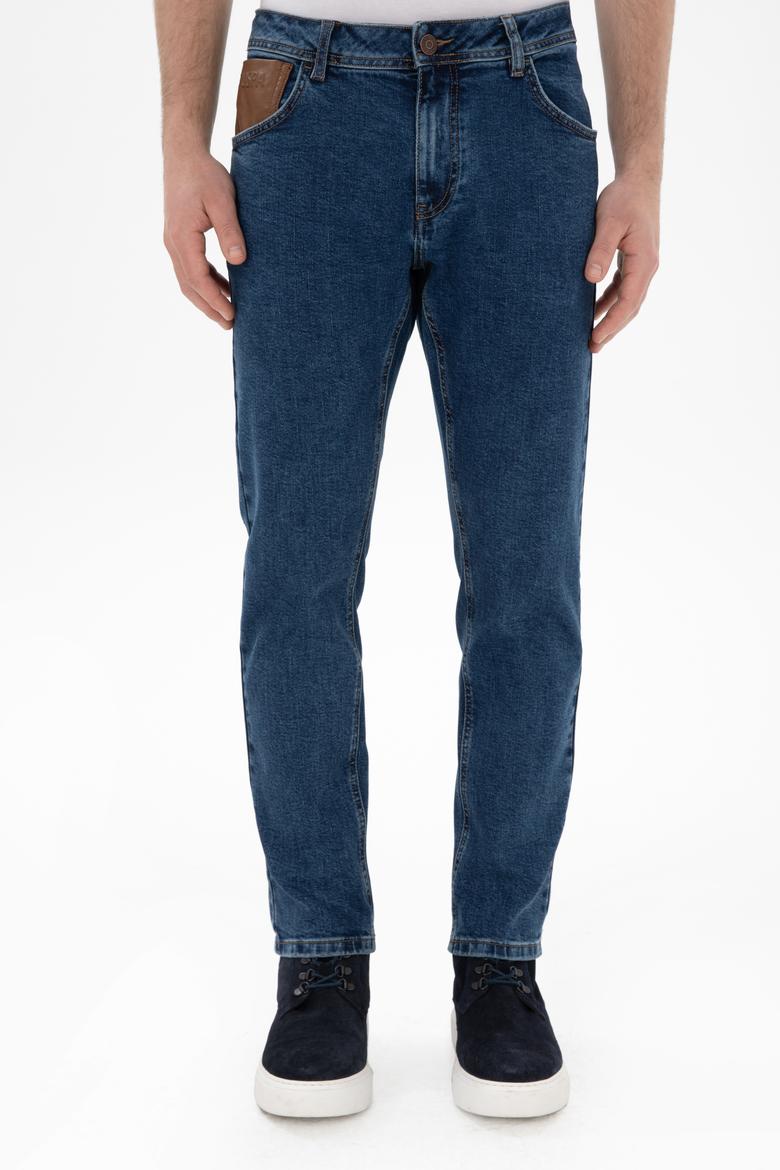 Erkek Koyu Mavi Jean Pantolon - 50290261035