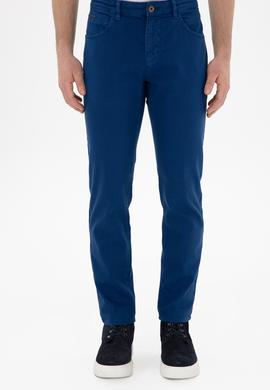 Erkek İndigo Kanvas Pantolon - 50291177136