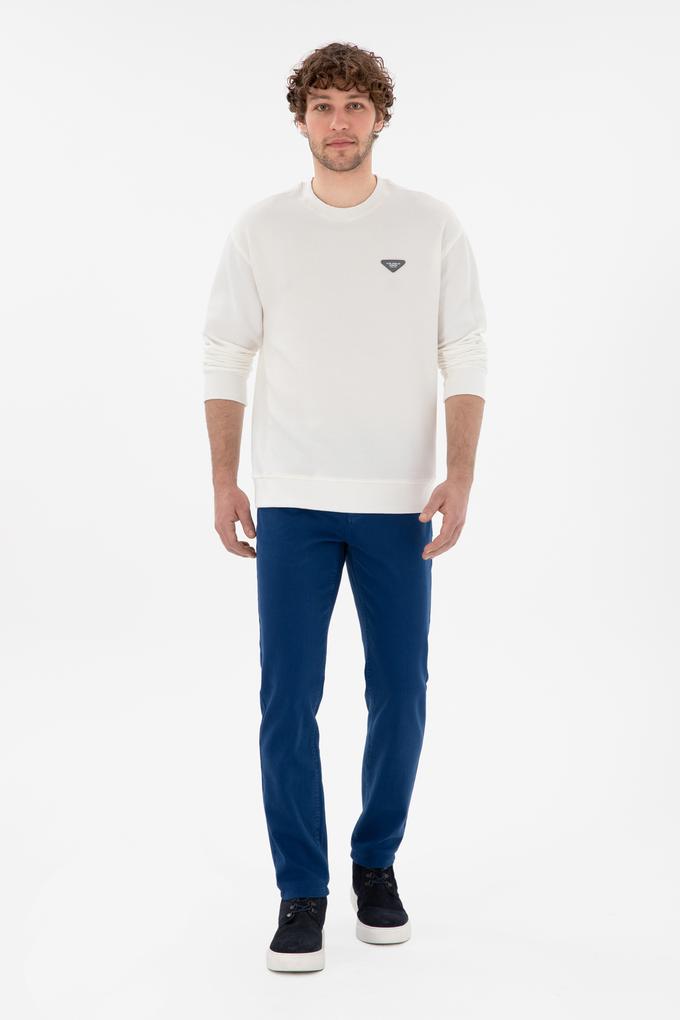 Erkek İndigo Kanvas Pantolon