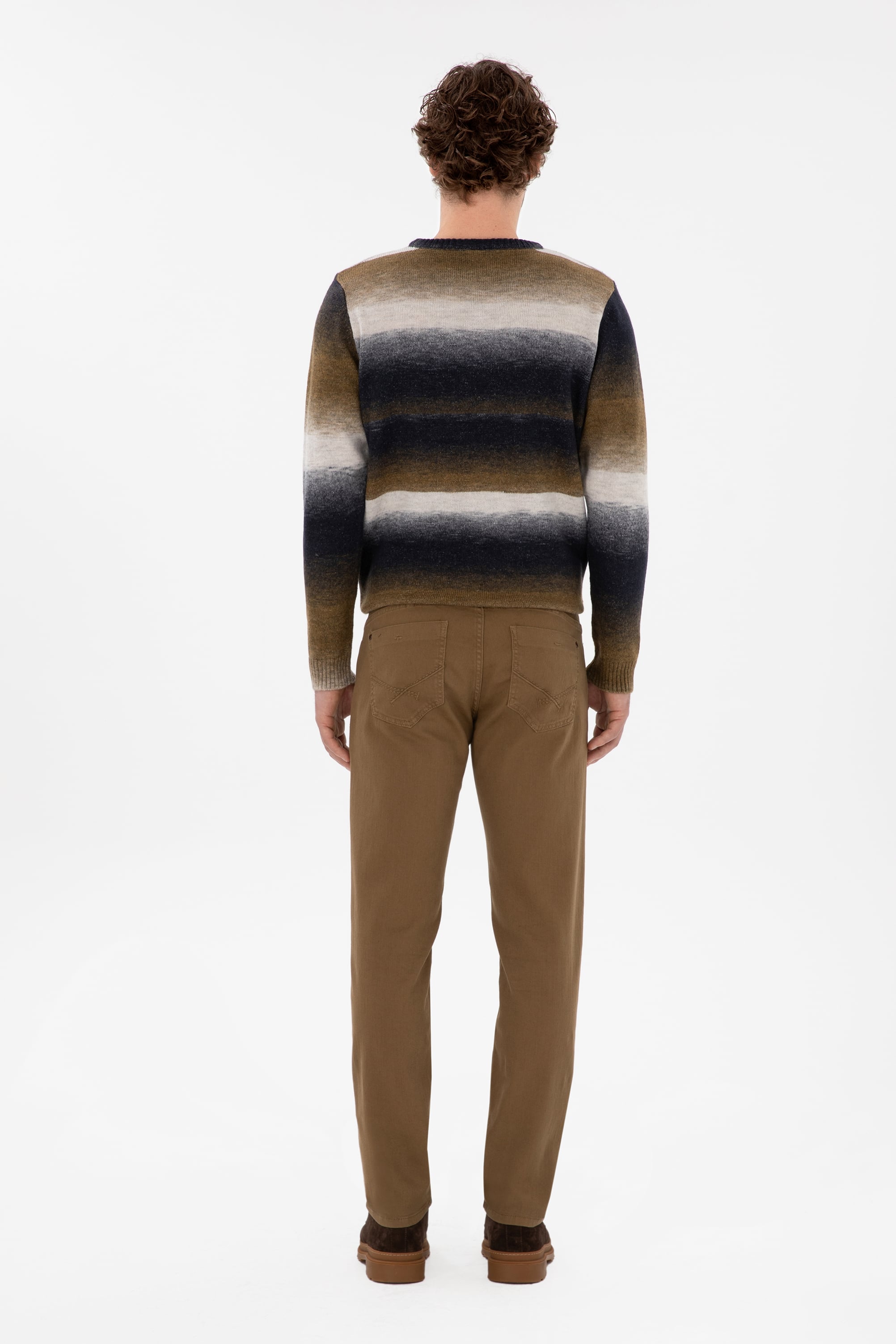 Erkek Slim Fit Haki Kanvas Pantolon