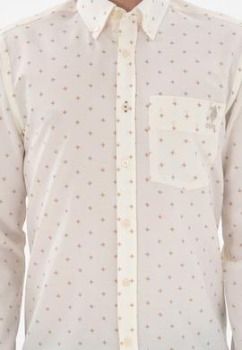 Erkek Krem Regular Fit Cepli Gömlek - 50296606036