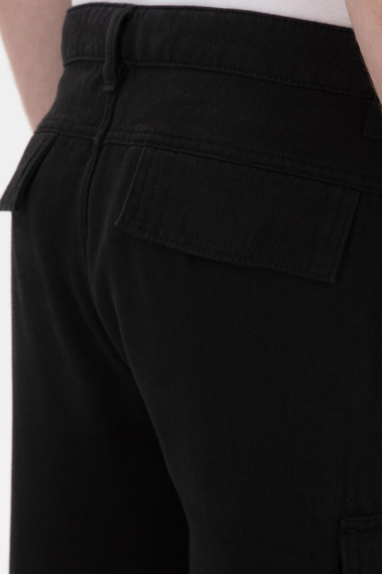 Erkek Siyah Kanvas Pantolon - 50297758212