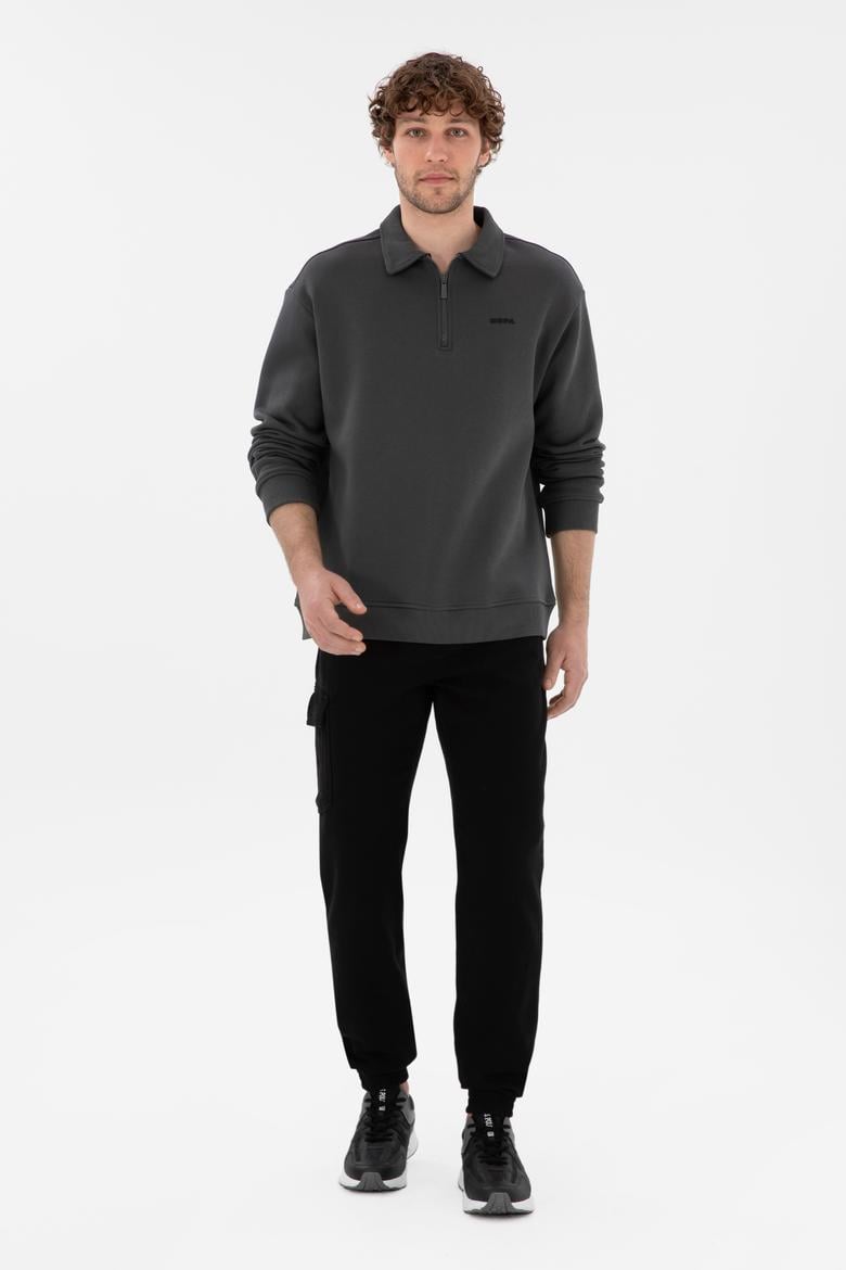 Erkek Siyah Kanvas Pantolon