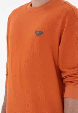 Erkek Comfort Fit Bisiklet Yaka Tarçın Sweatshirt - 50290777036