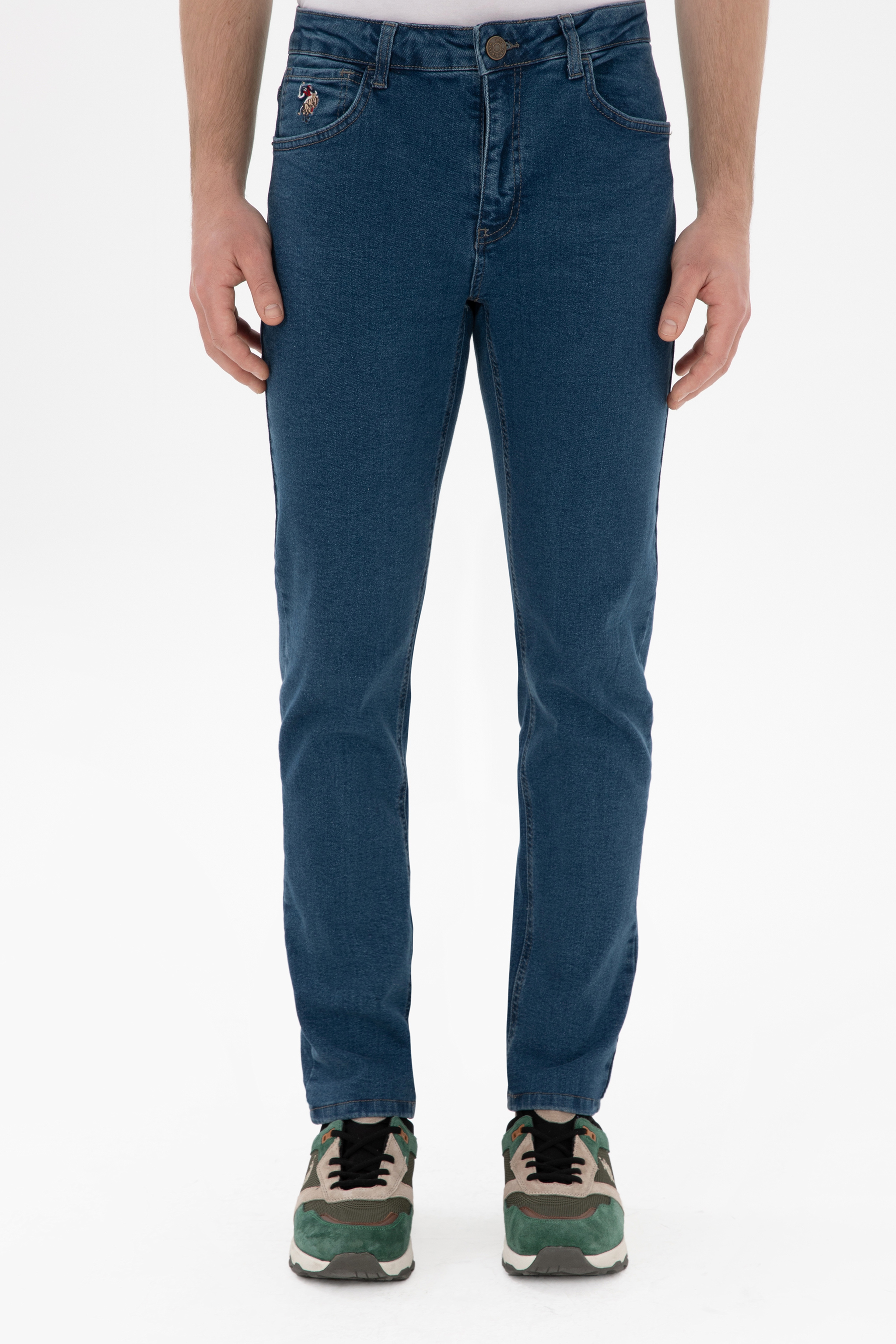 Erkek Yeşil Jean Pantolon - Image 2