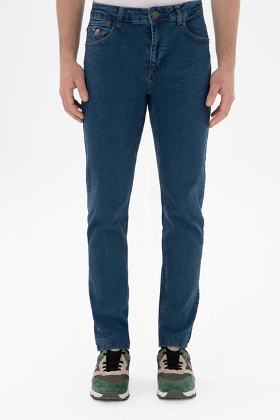 Erkek Yeşil Jean Pantolon