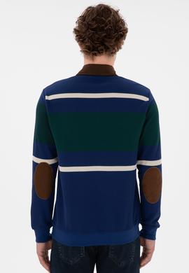 Erkek İndigo Sweatshirt - 50291052039