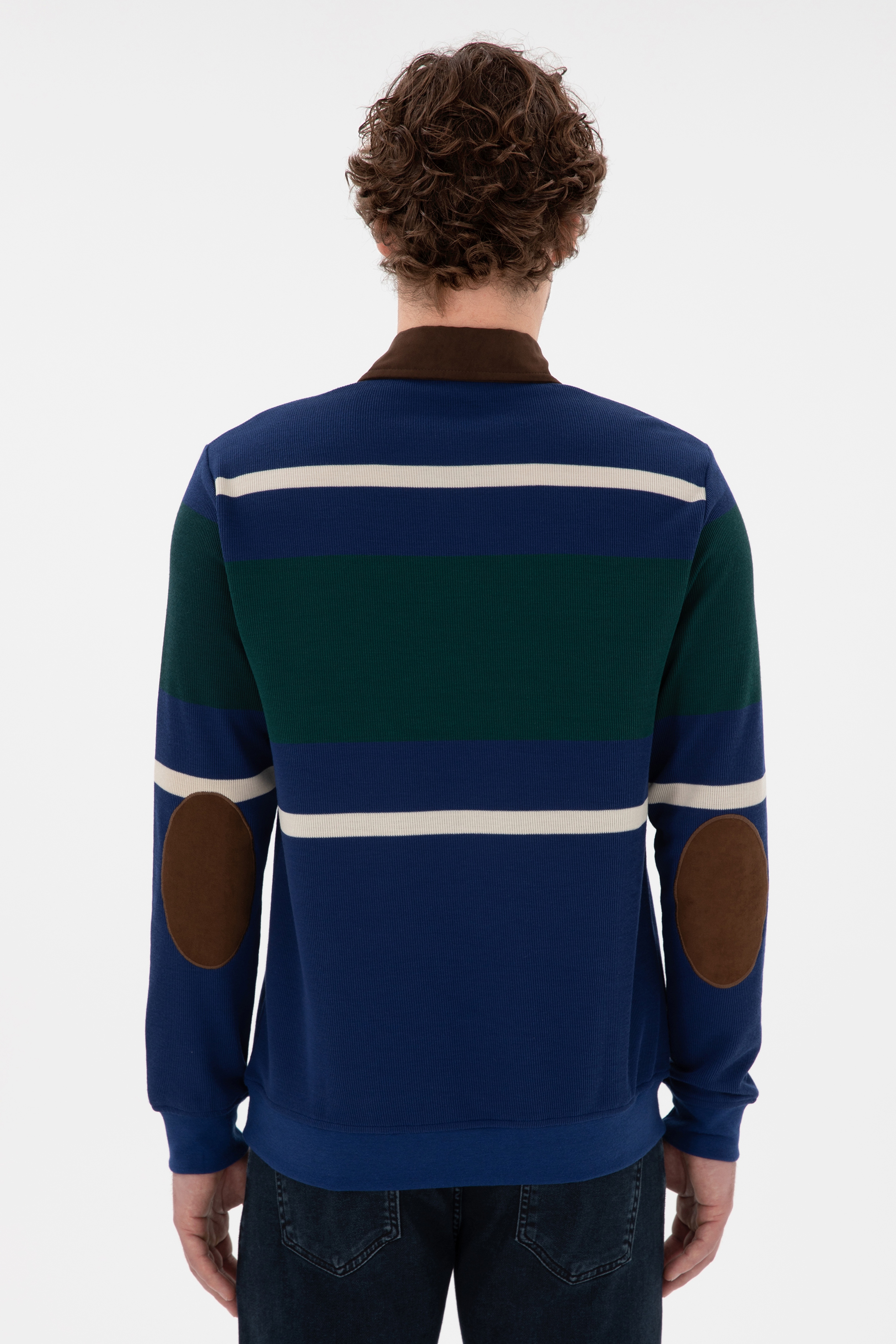 Erkek İndigo Sweatshirt