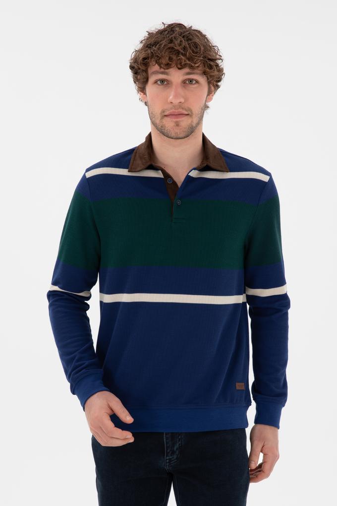 Erkek İndigo Sweatshirt