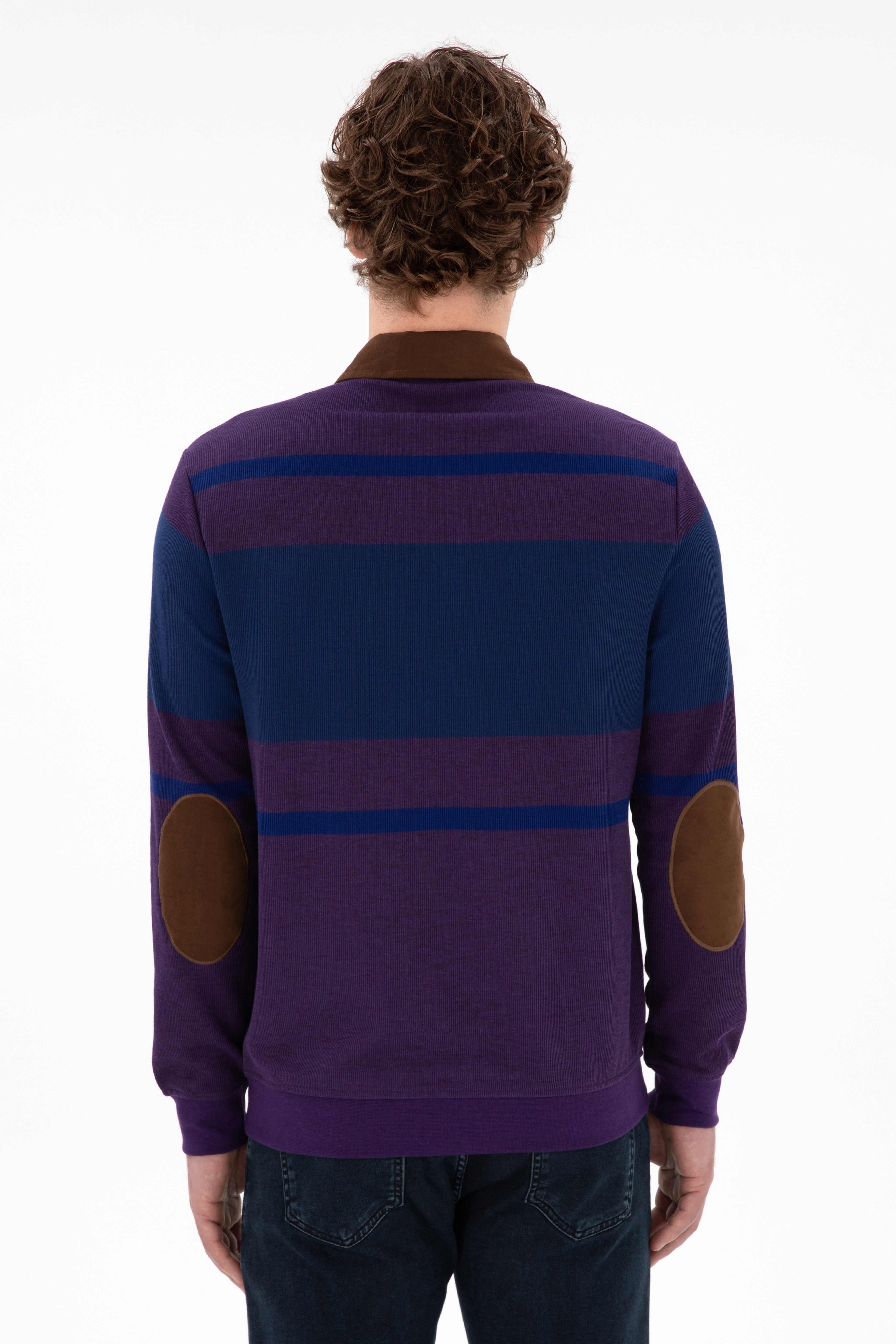 Erkek Mor Sweatshirt