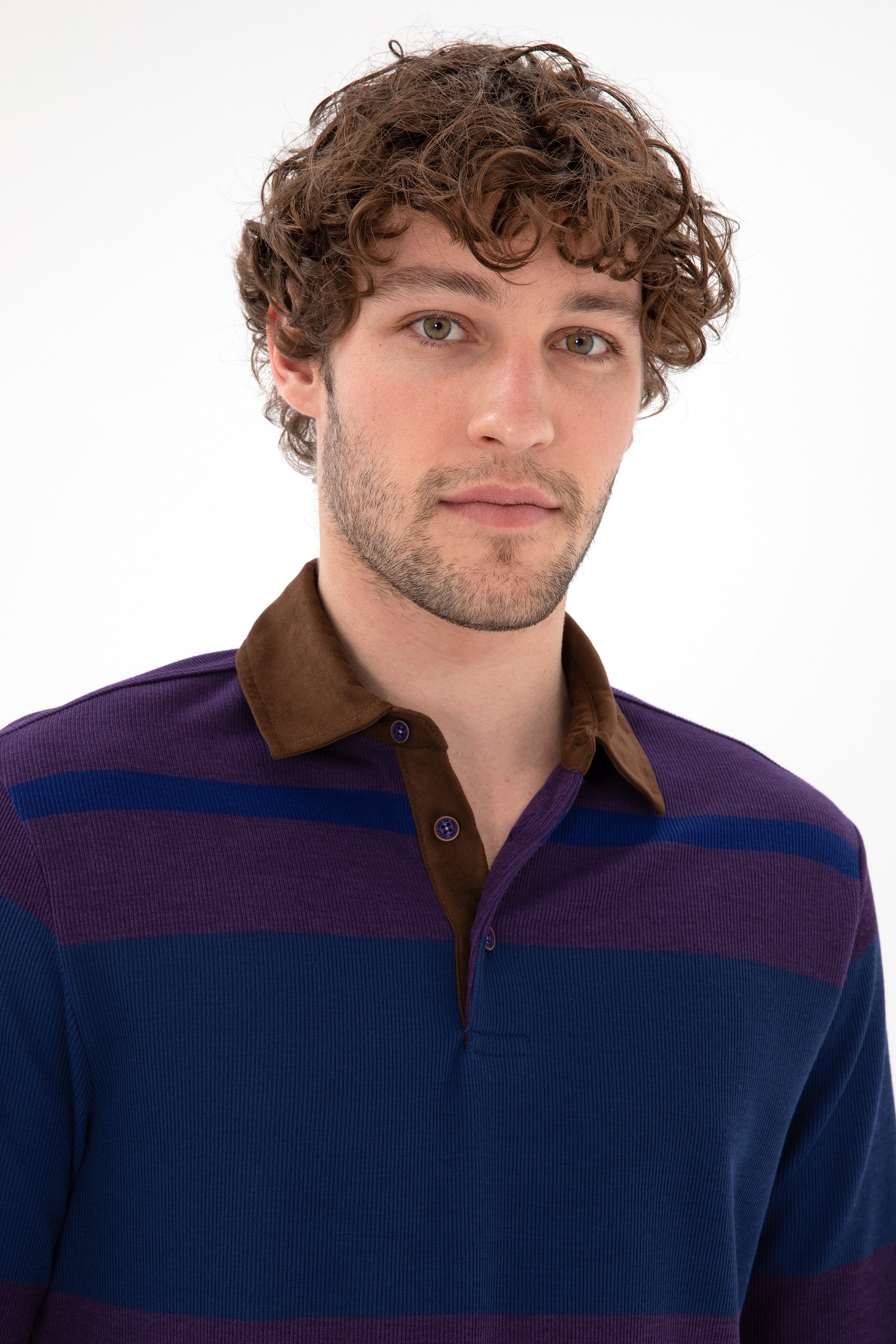 Erkek Mor Sweatshirt - Image 2