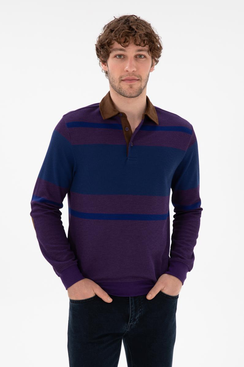 Erkek Mor Sweatshirt