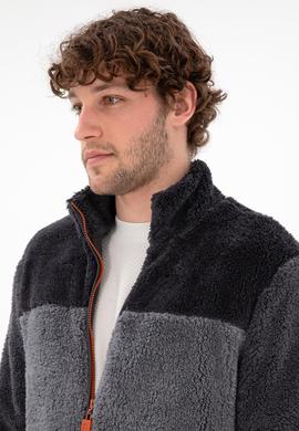 Erkek Açık Gri Örme Hırka - 50290782039