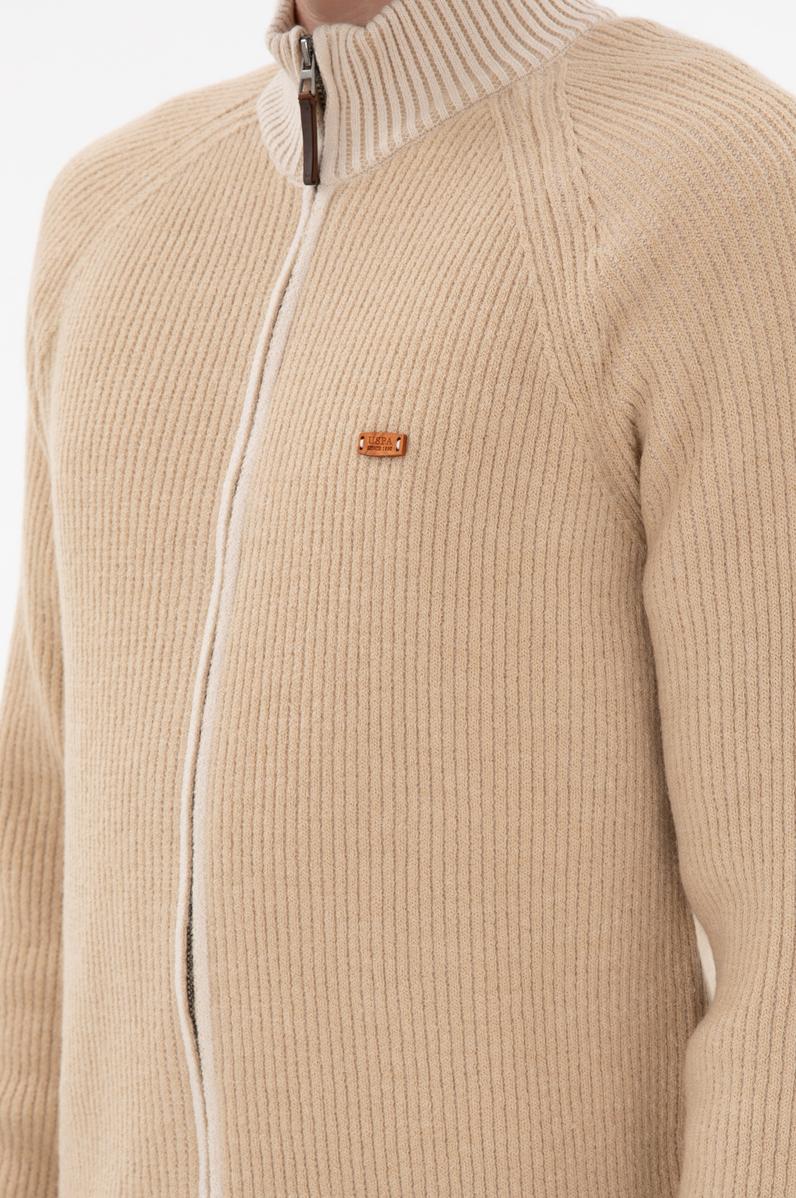 Erkek Kum Triko Hırka