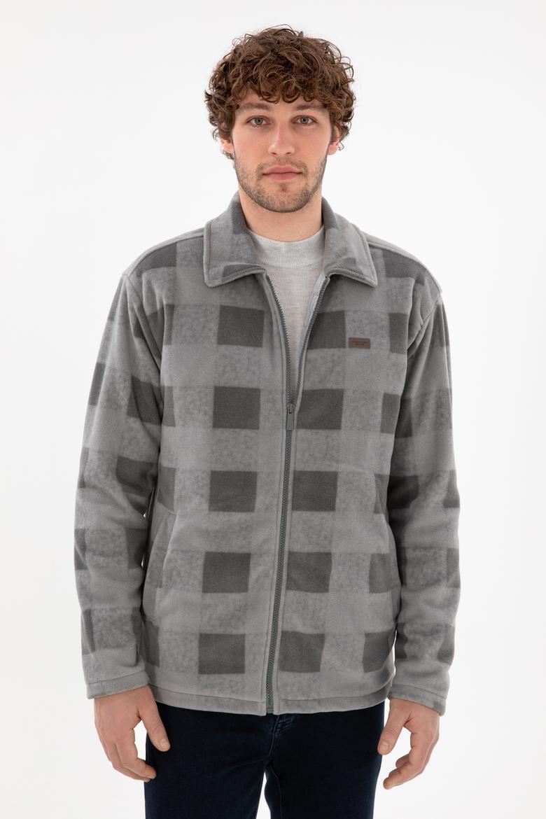 Erkek Antrasit Örme Hırka - 50290894007