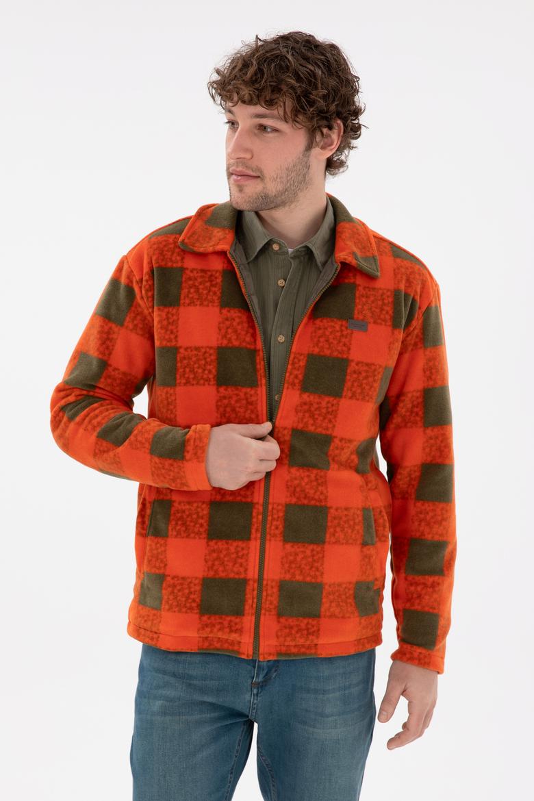 Erkek Haki Örme Hırka