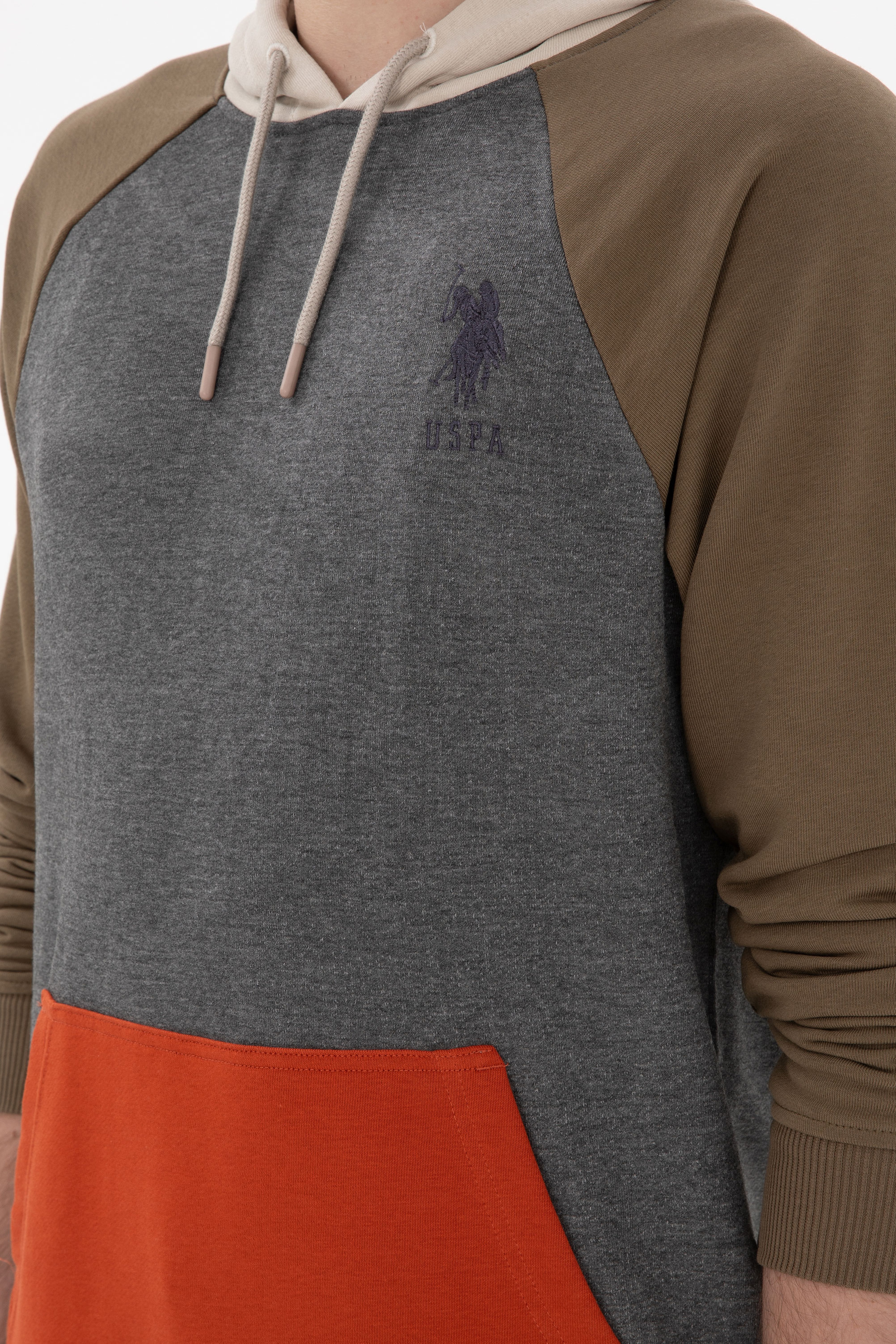 Erkek Antrasit Melanj Sweatshirt - Image 7