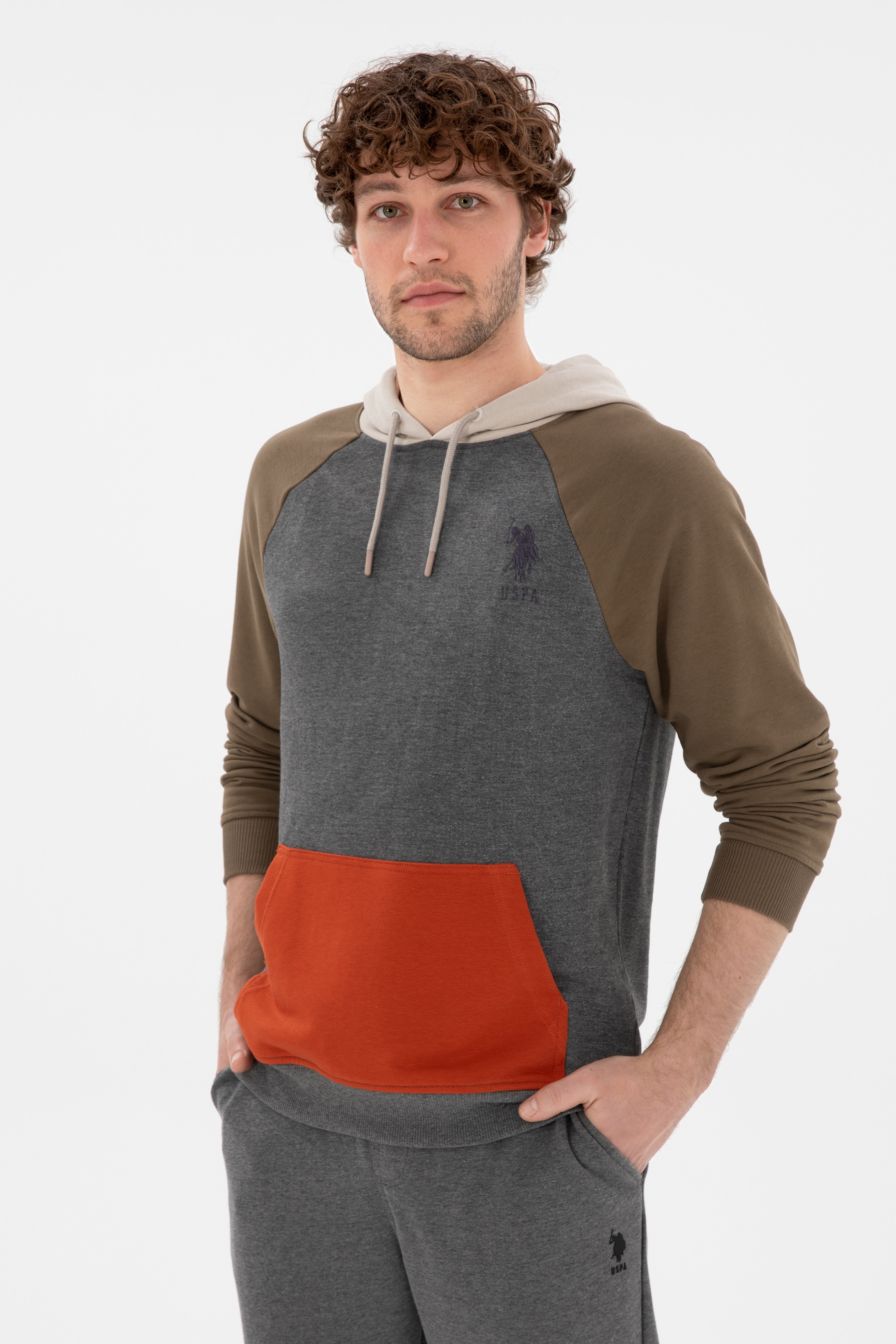 Erkek Antrasit Melanj Sweatshirt - Image 1