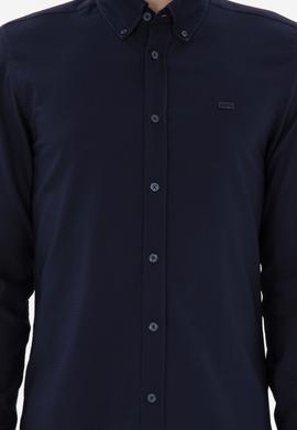 Erkek Lacivert Uzun Kollu Gömlek - 50292315007