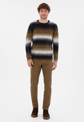 Erkek Slim Fit Bisiklet Yaka Taş Kazak - 50297082015