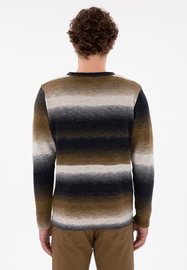 Erkek Slim Fit Bisiklet Yaka Taş Kazak - 50297082015