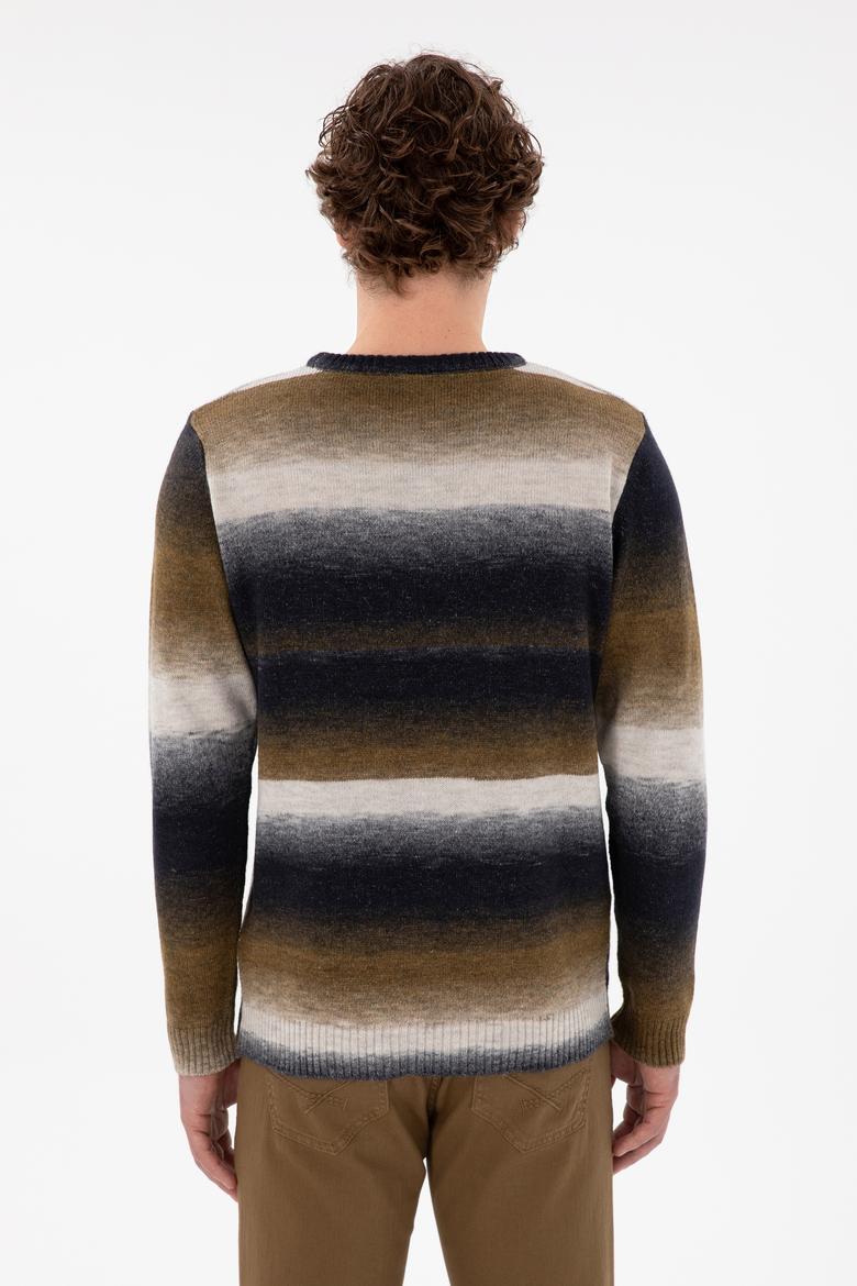 Erkek Slim Fit Bisiklet Yaka Taş Kazak - 50297082015