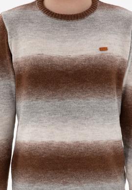 Erkek Slim Fit Bisiklet Yaka Gri Melanj Kazak - 50297082002