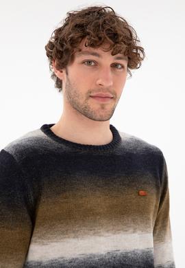 Erkek Slim Fit Bisiklet Yaka Taş Kazak - 50297082015