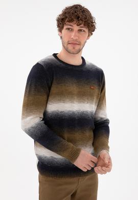 Erkek Slim Fit Bisiklet Yaka Taş Kazak - 50297082015