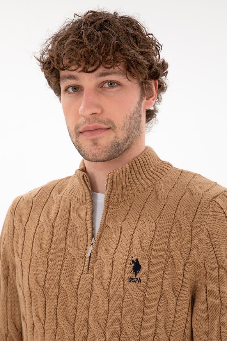 Erkek Camel Melanj Kazak - 50297020014