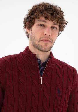 Erkek Bordo Kazak - 50297020036