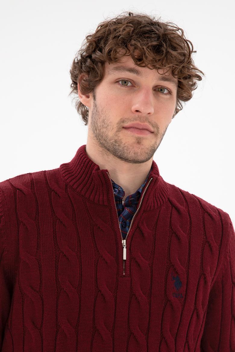 Erkek Bordo Kazak - 50297020036