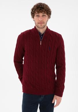 Erkek Bordo Kazak - 50297020036