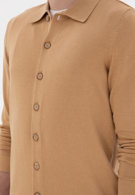 Erkek Camel Basic Triko Hırka - 50298272010