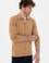Erkek Camel Basic Triko Hırka