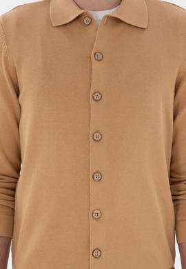 Erkek Camel Basic Triko Hırka - 50298272010