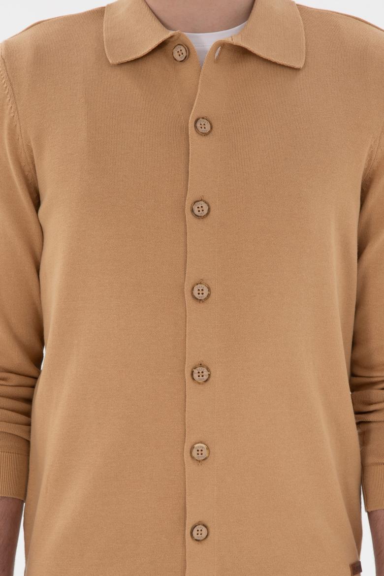 Erkek Camel Basic Triko Hırka - 50298272010