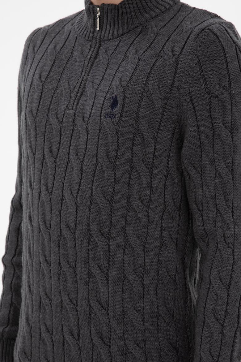 Erkek Antrasit Melanj Kazak - 50297020008