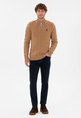 Erkek Camel Melanj Kazak - 50297020014