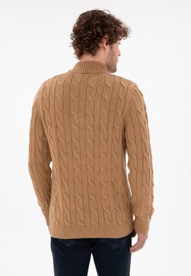 Erkek Camel Melanj Kazak - 50297020014