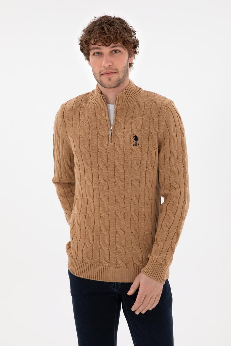 Erkek Camel Melanj Kazak - 50297020014