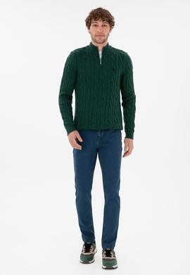 Erkek Koyu Yeşil Kazak - 50297020020