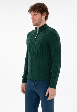 Erkek Koyu Yeşil Kazak - 50297020020